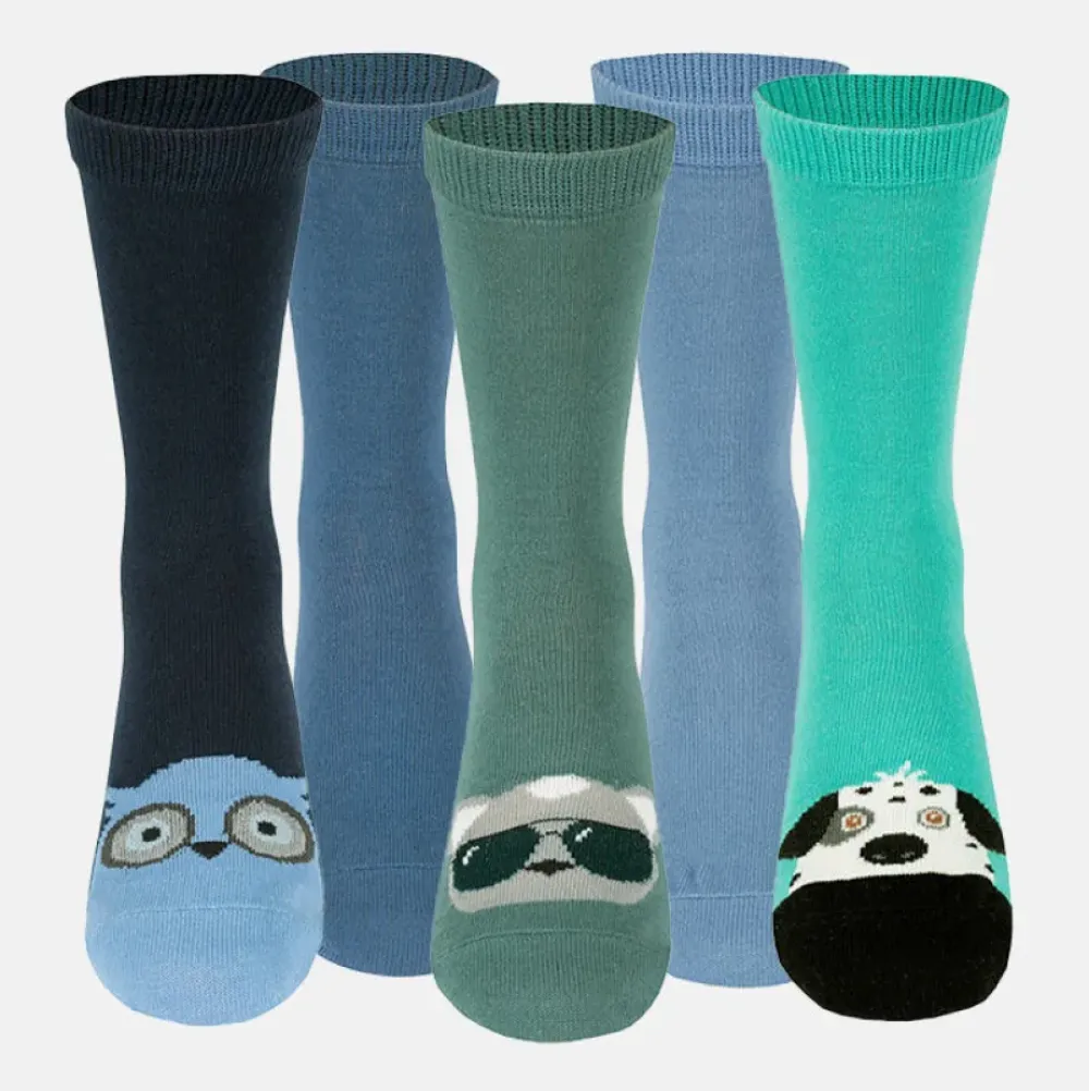 Clearance Barnstrumpor Ekologisk Bomull 5-Pack Barn Strumpor