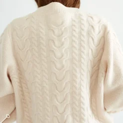 Outlet Cable Cardigan Ull Dam Loungewear