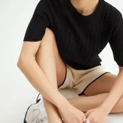 Sale Finstickad T-Shirt Dam Loungewear