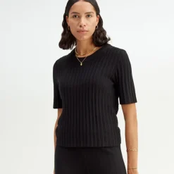 Sale Finstickad T-Shirt Dam Loungewear