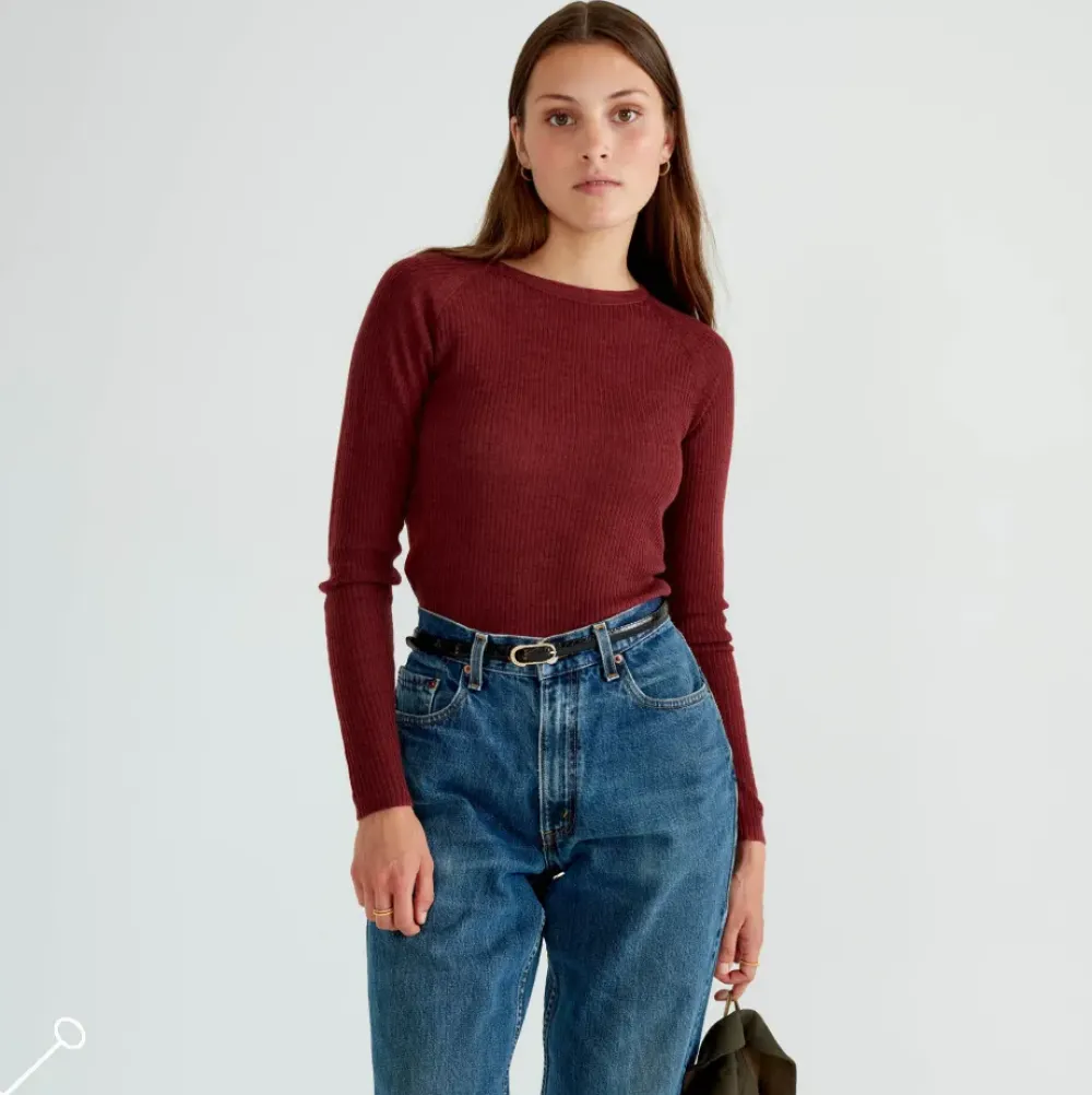 Outlet Langarmad Topp Merinoull Dam Loungewear
