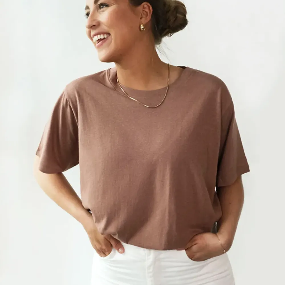 New Oversized T-Shirt Ekologisk Bomull Och Hemp Dam Loungewear