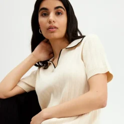 Discount T-Shirt Med Pikekrage Dam Loungewear