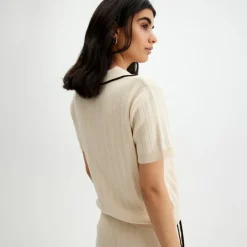 Discount T-Shirt Med Pikekrage Dam Loungewear