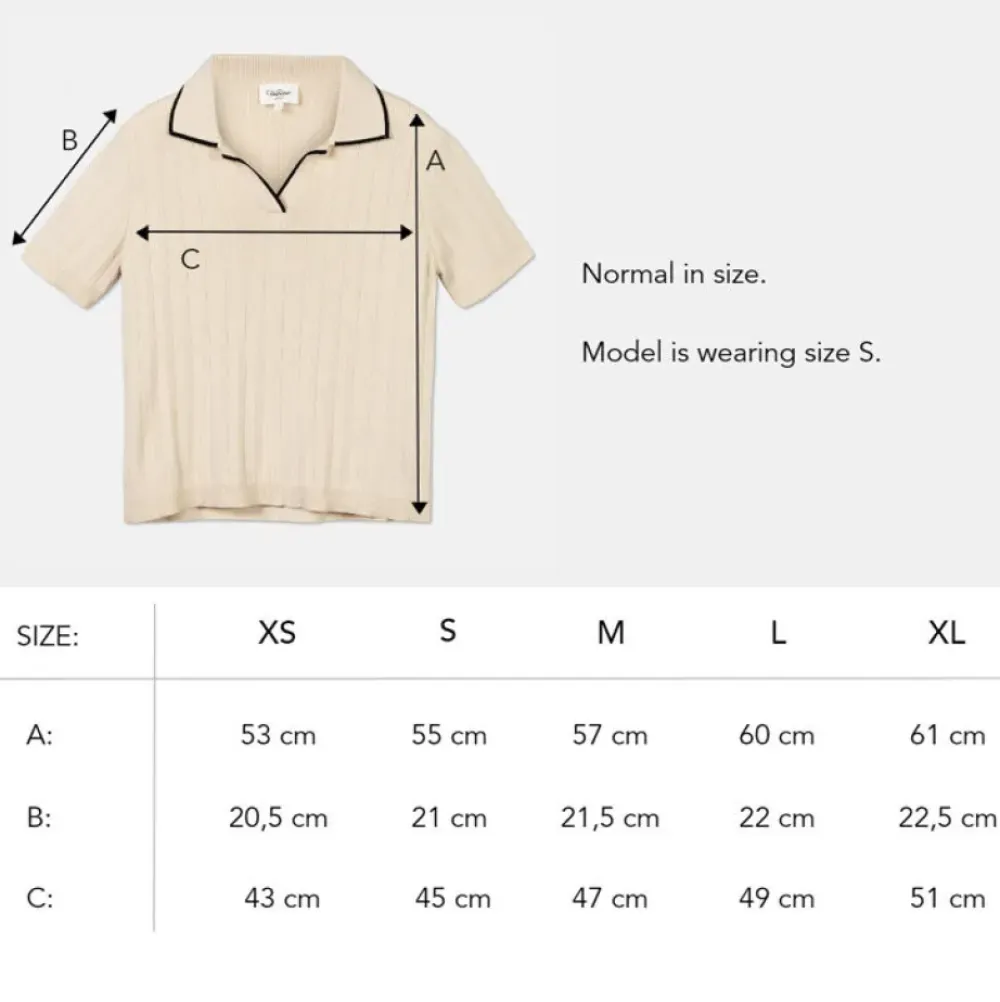 Discount T-Shirt Med Pikekrage Dam Loungewear