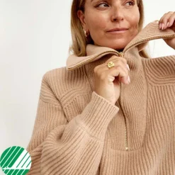 New Turtleneck Zip Dam Troja