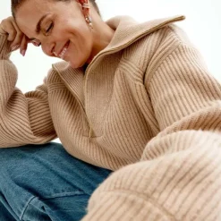 New Turtleneck Zip Dam Troja