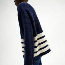 Hot Ulltroja Med Avtagbar Polokrage Dam Loungewear